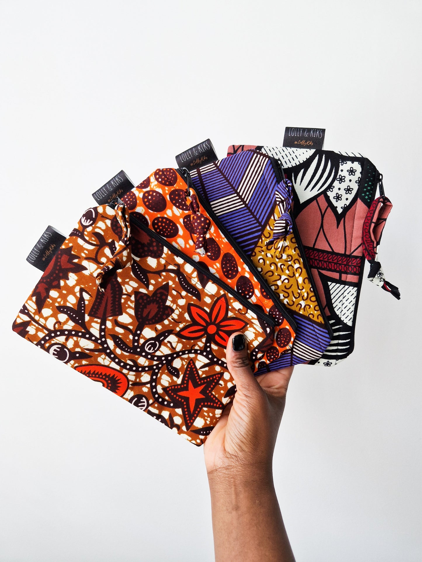 Small Zip Pouch | Kwesi Print