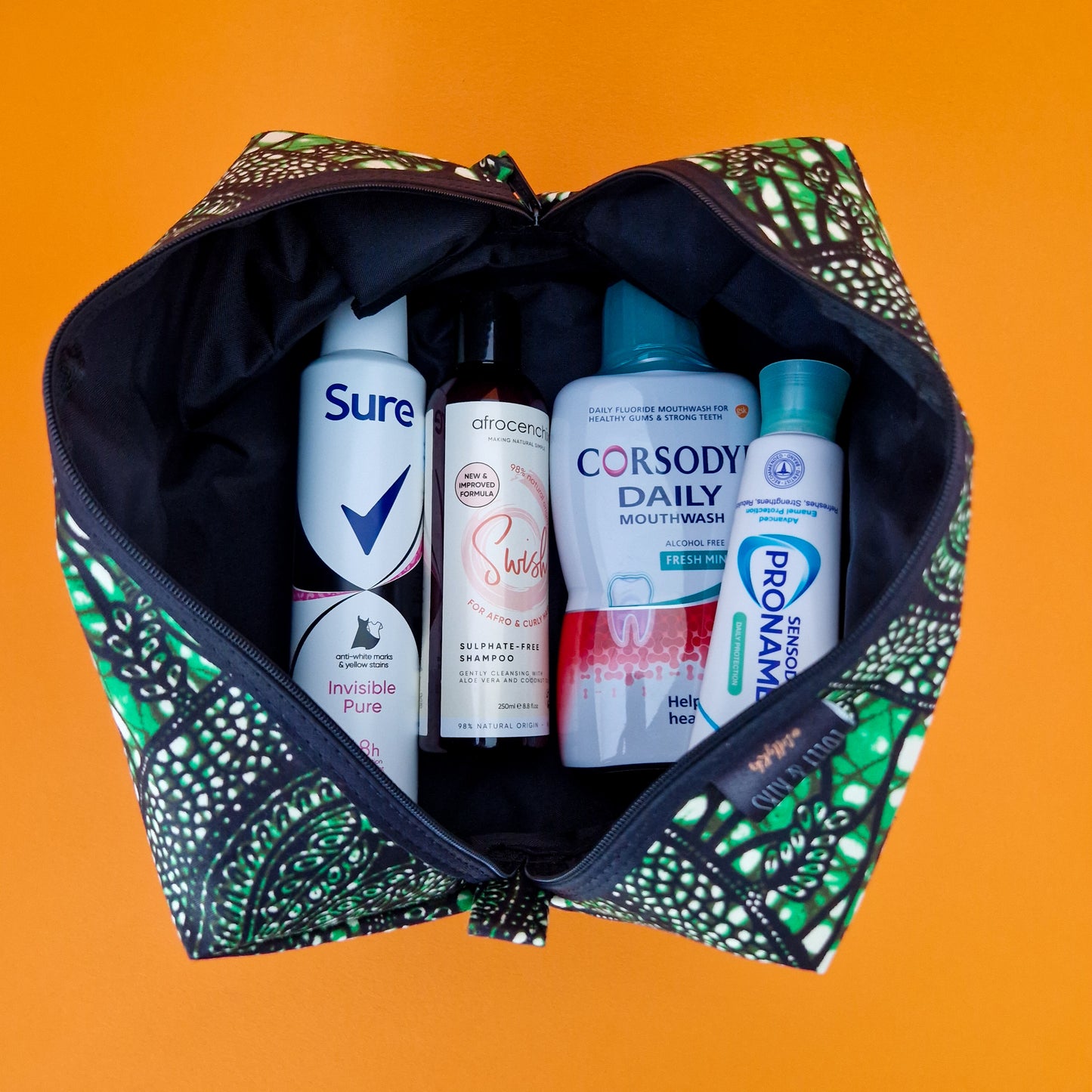 African Print Toiletry Wash Bag | Nkechi Print