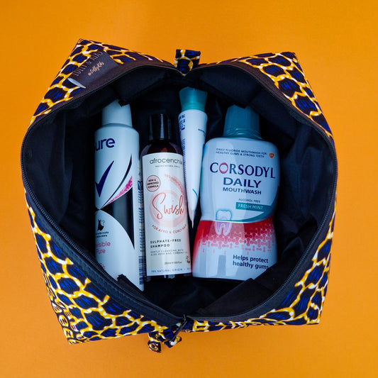 Large African Print Toiletry Wash Bag | Rere Print