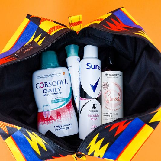 African Print Toiletry Wash Bag | Kojo Print