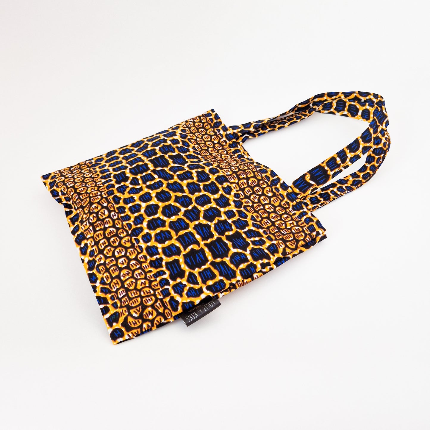 Mini African Print Tote | Blue Rere Print