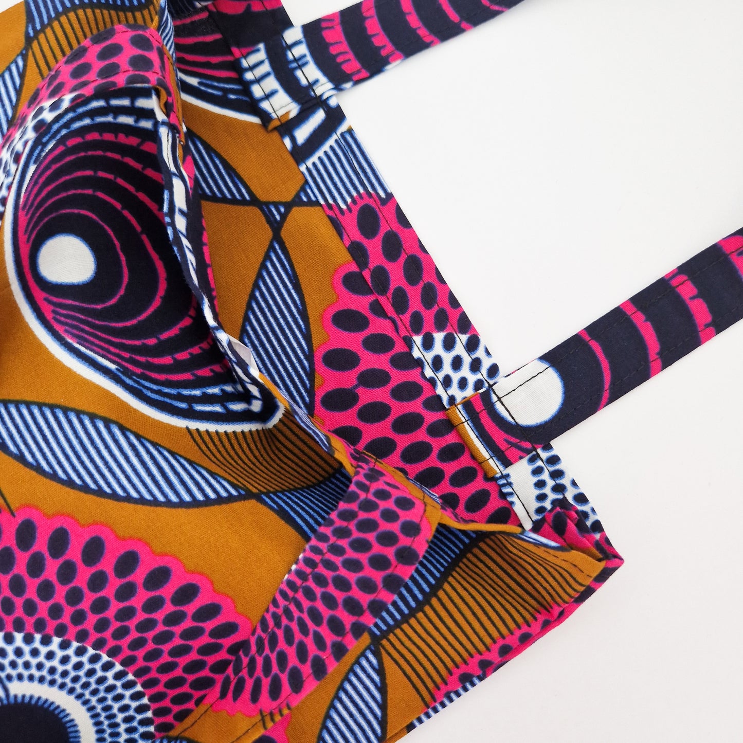 Mini African Print Tote | Pink Bukayo Print