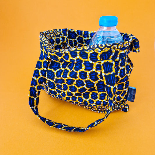 Mini African Print Tote | Blue Rere Print