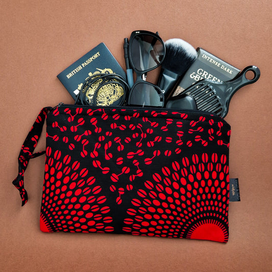 Large African Print Zip Pouch | Shope Print