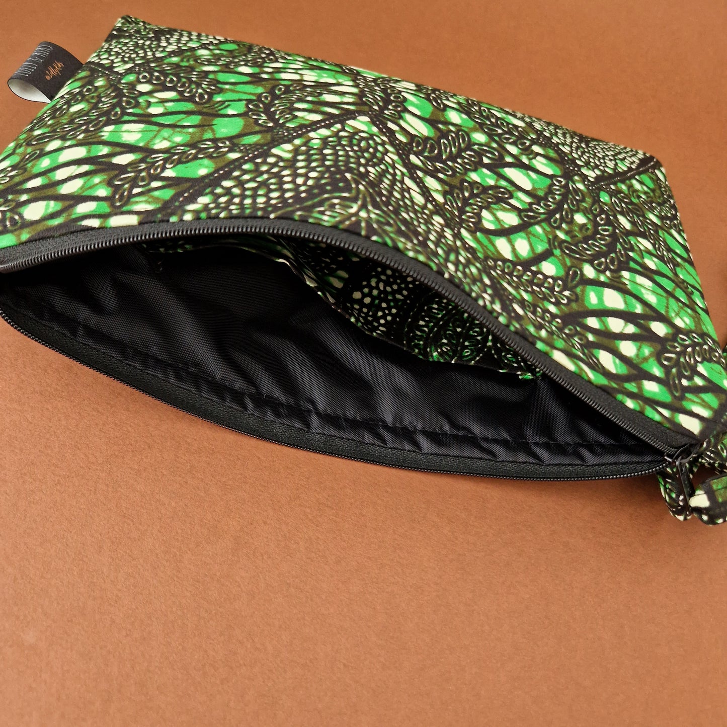 Large African Print Zip Pouch | Nkechi Print