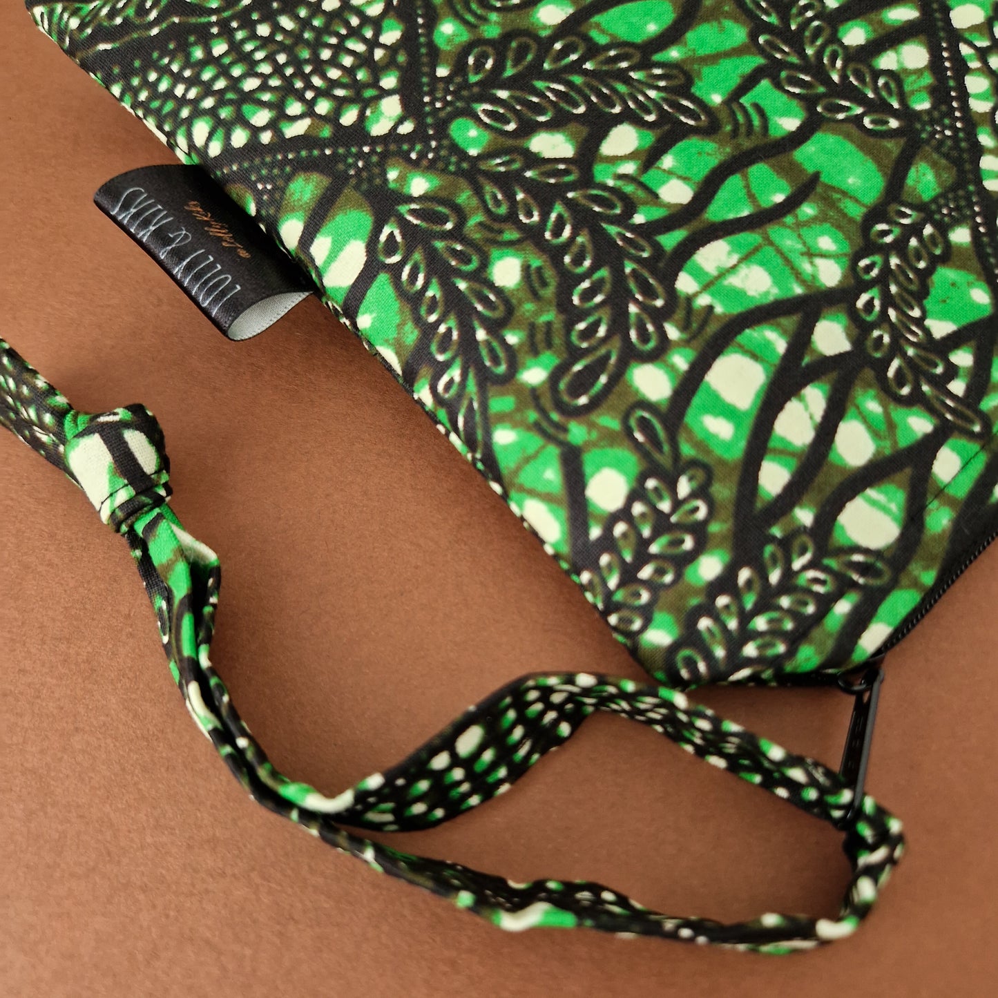 Large African Print Zip Pouch | Nkechi Print