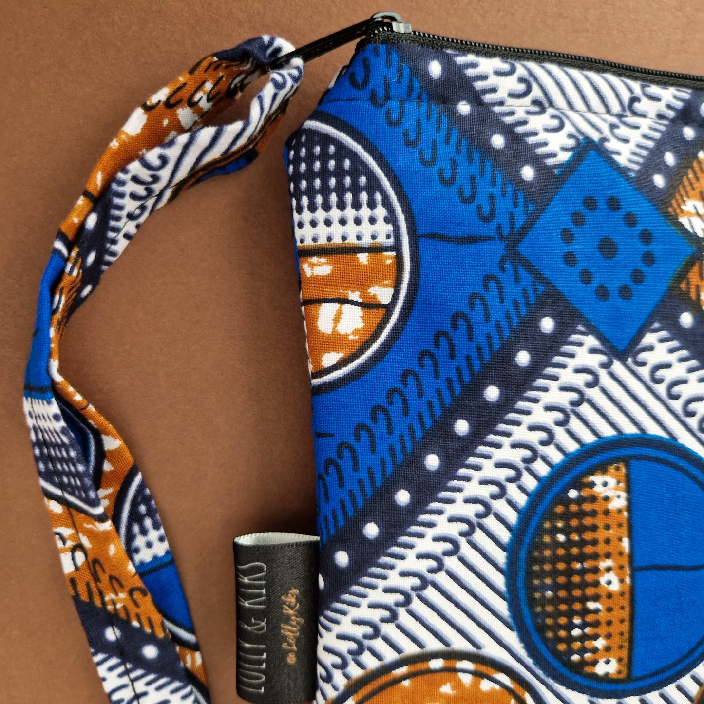 Large African Print Zip Pouch | Bolande Print