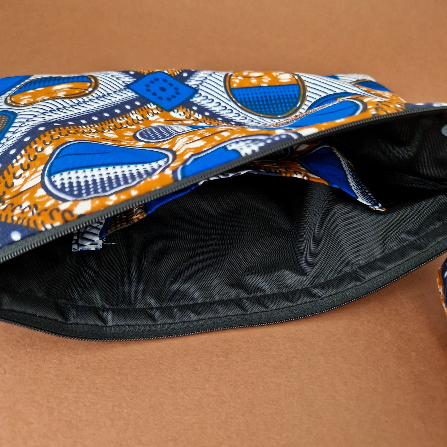 Large African Print Zip Pouch | Bolande Print