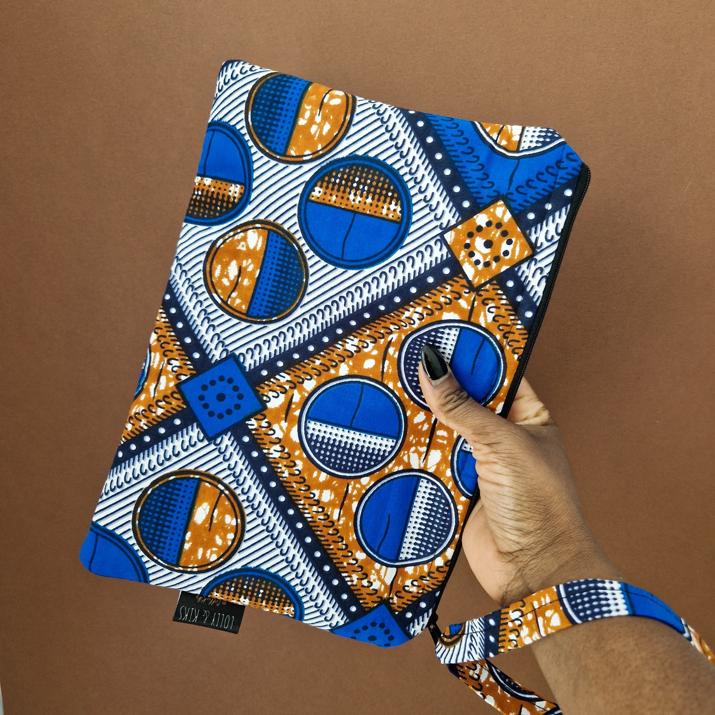 Large African Print Zip Pouch | Bolande Print