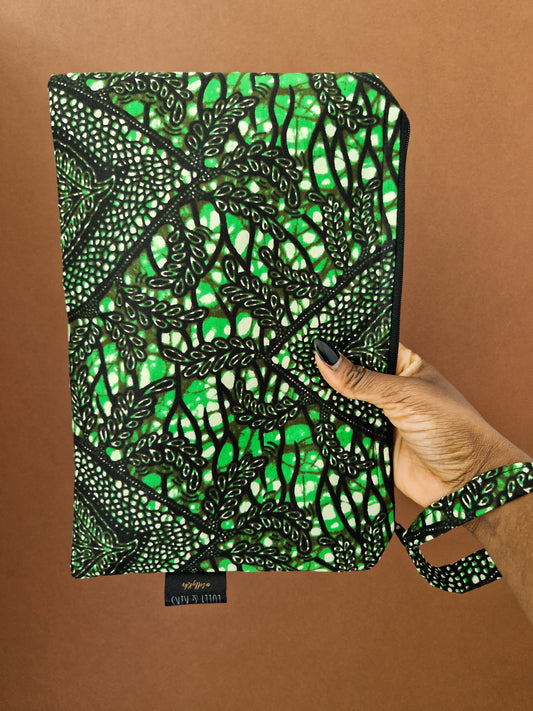 Large African Print Zip Pouch | Nkechi Print