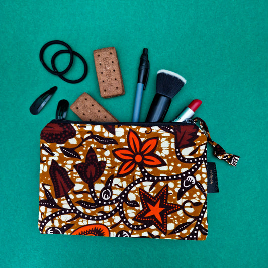 Small Zip Pouch | Kwesi Print
