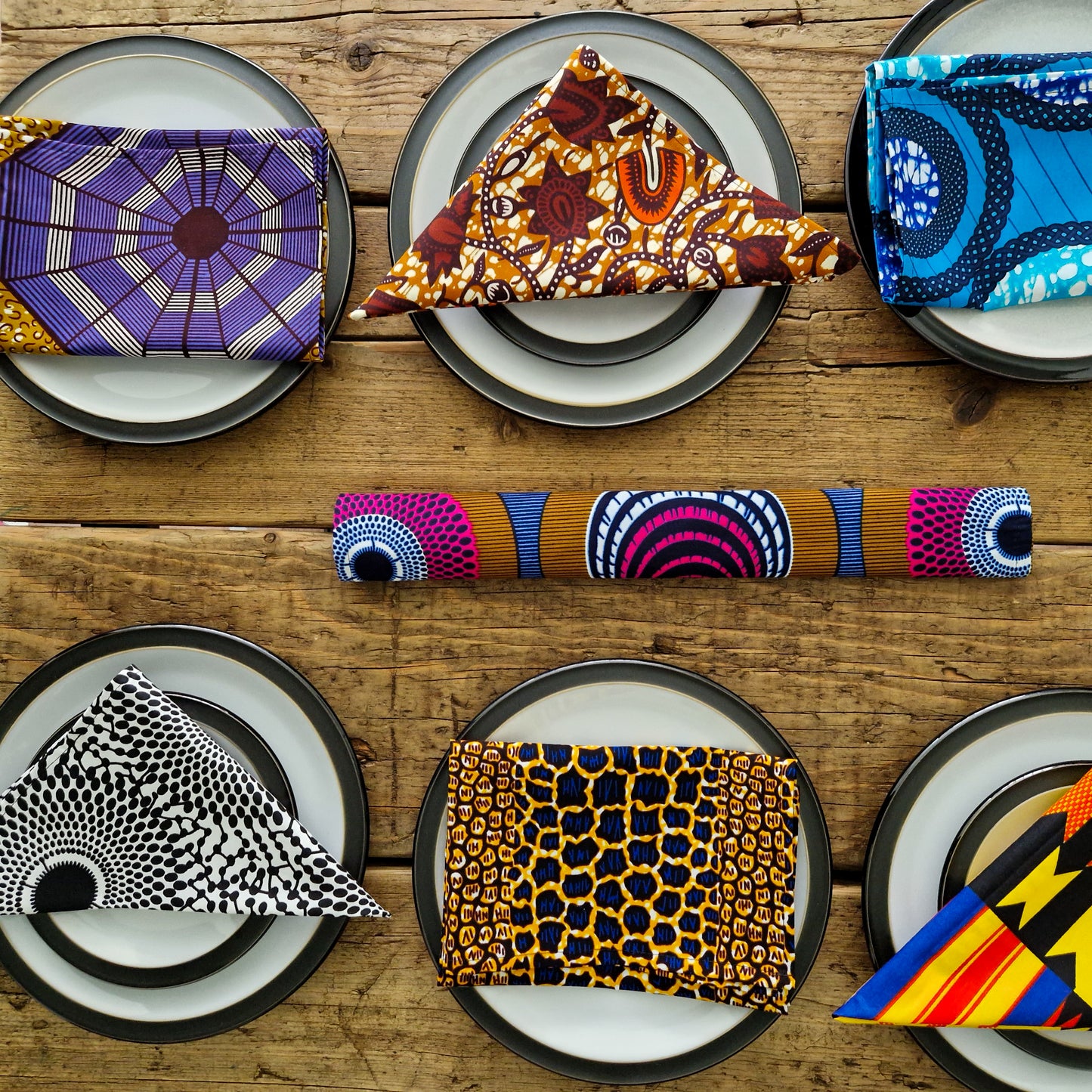 Large African Print Napkin | x1 Ayo Print