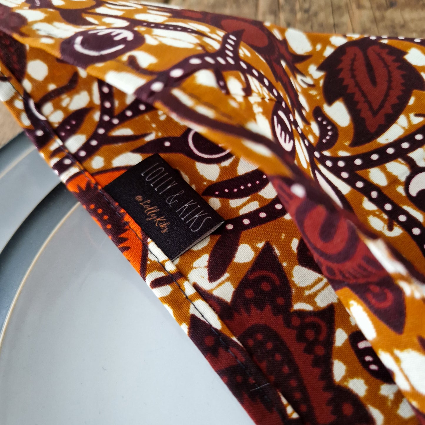 Large African Print Napkin | x1 Kwesi Print