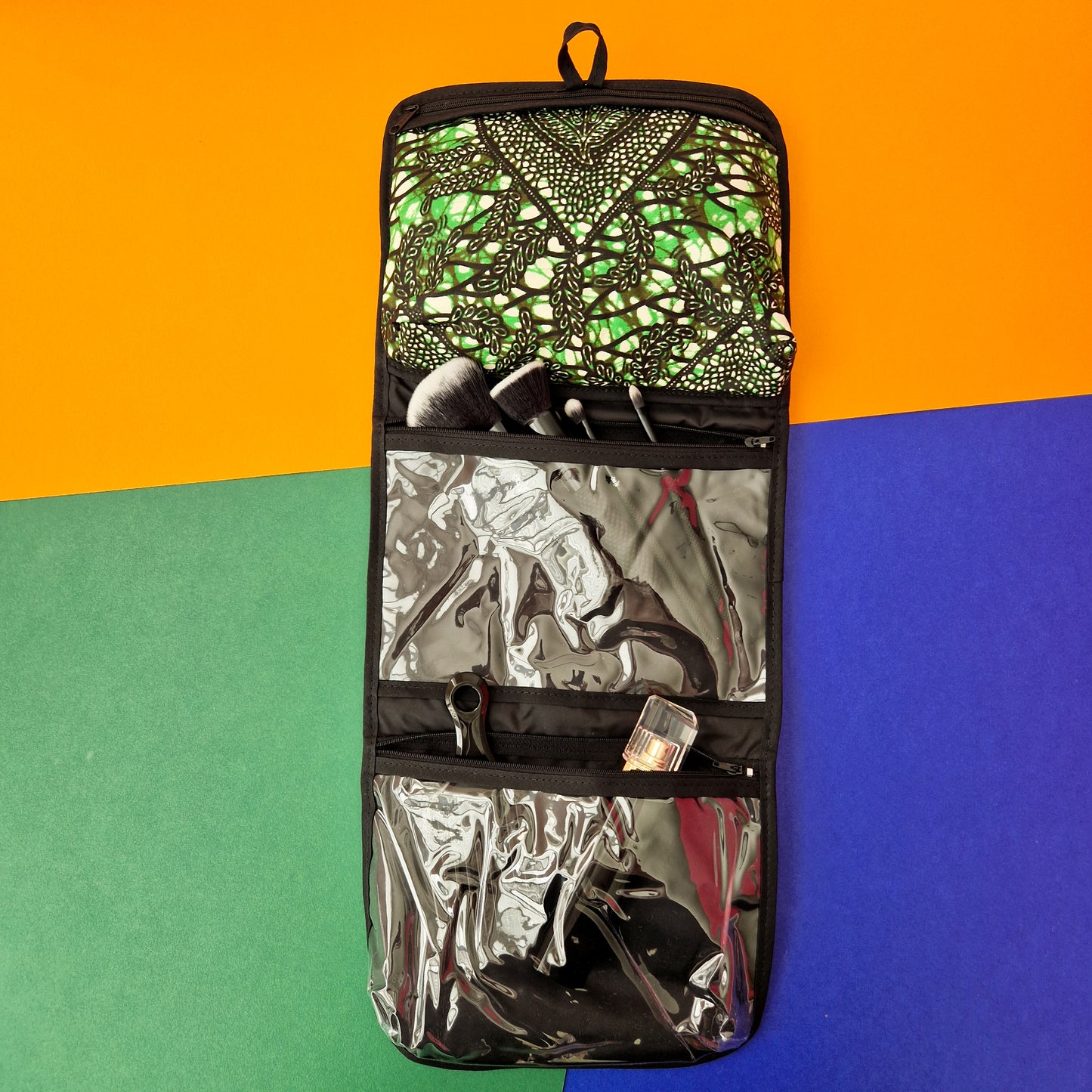 Hanging African Print Wash Bag | Nkechi Print