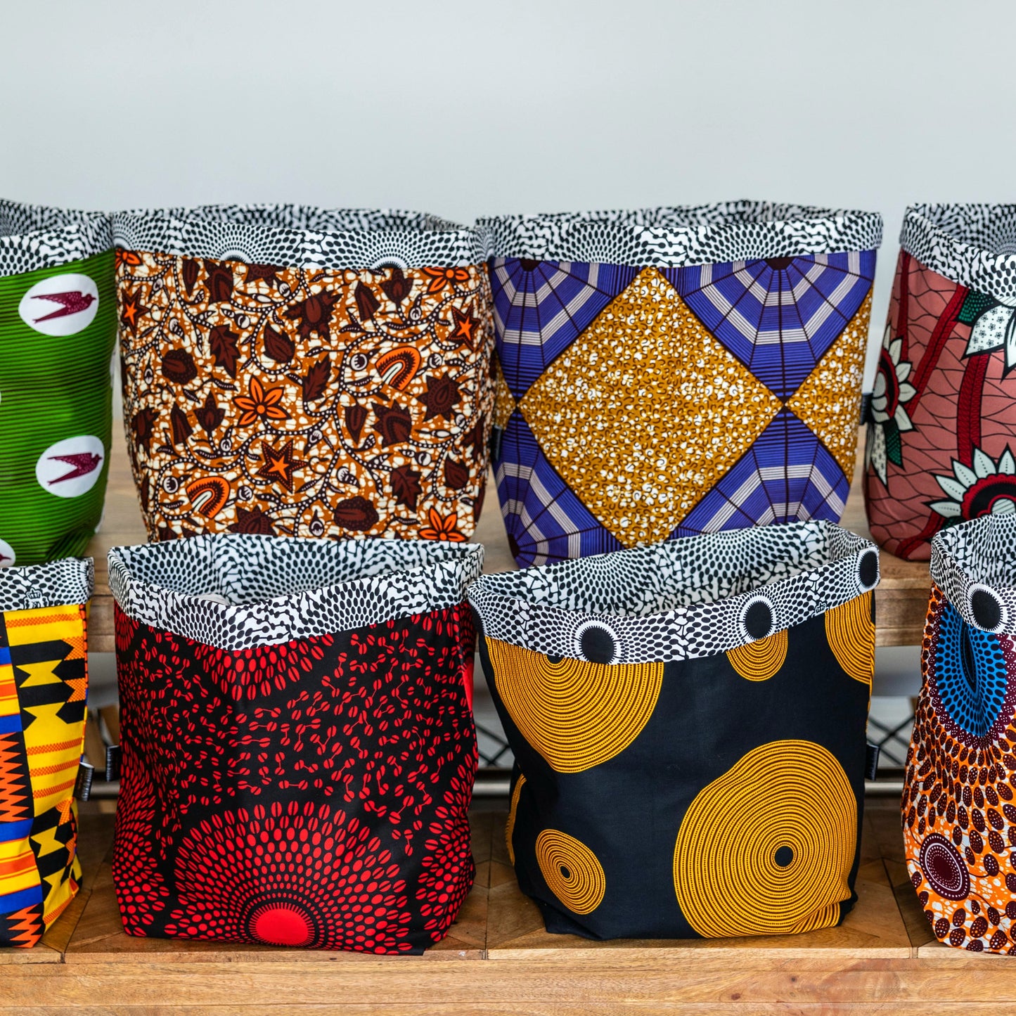 XL African Print Fabric Basket | Choose Your Print