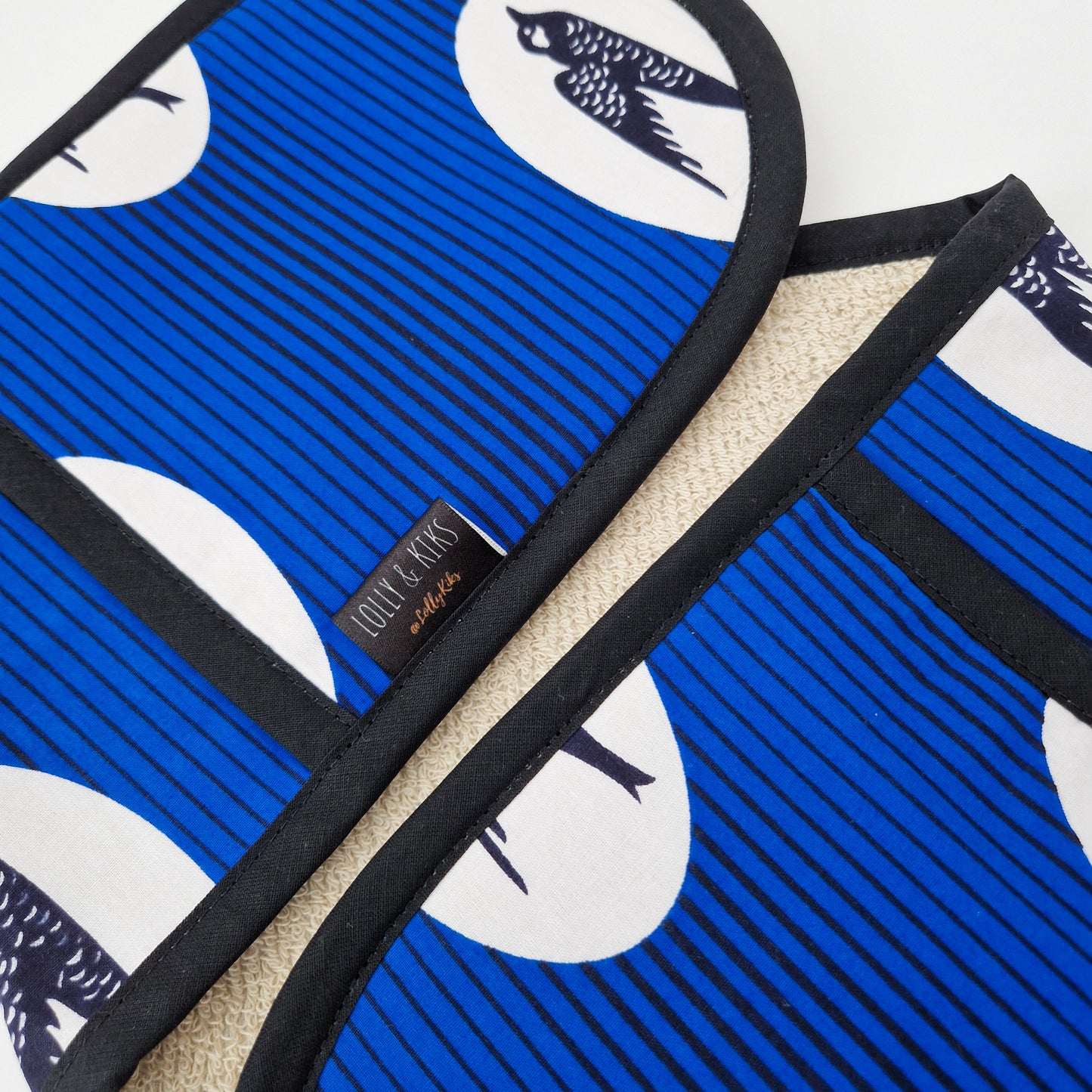 African Print Oven Gloves | Iyara Blue Print