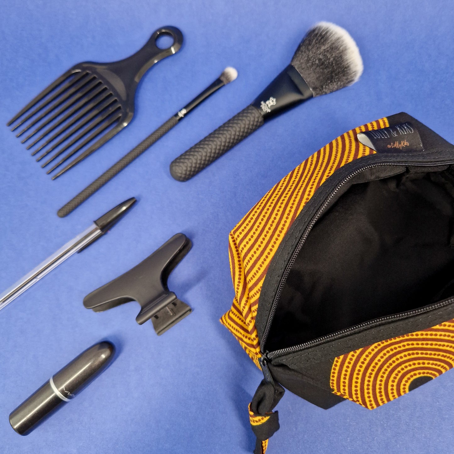 African Print Cosmetic Bag | Tunde
