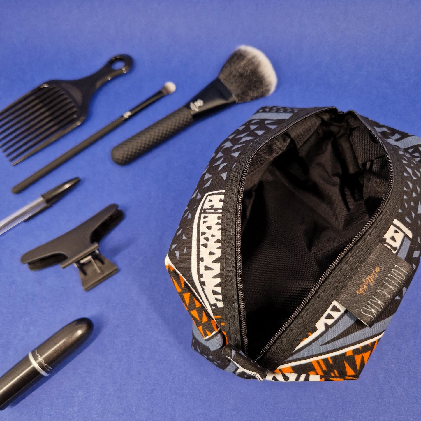 African Print Cosmetic Bag | Deji Print