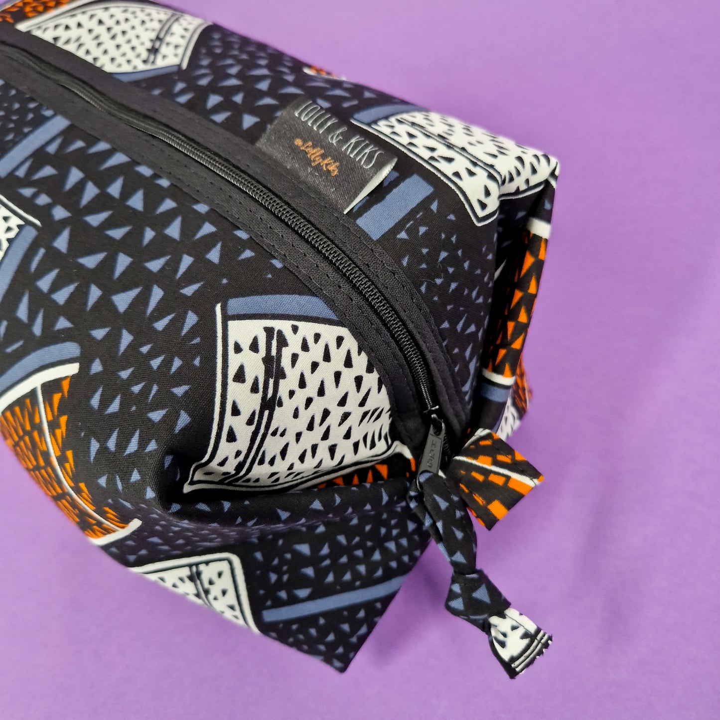 Large African Print Toiletry Wash Bag | Deji Print