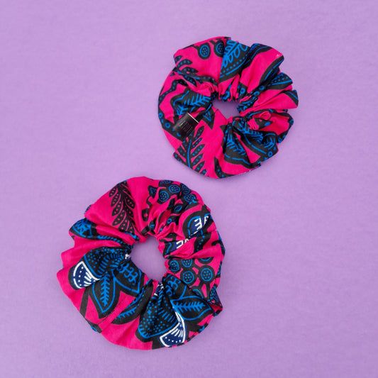 African Print Scrunchies | x2 Omolara Print