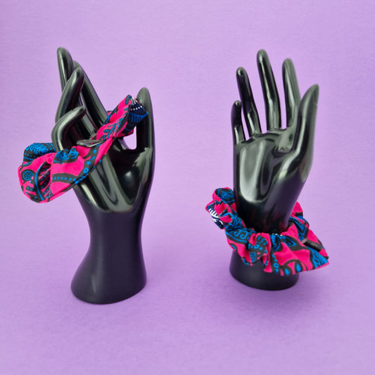 African Print Scrunchies | x2 Omolara Print