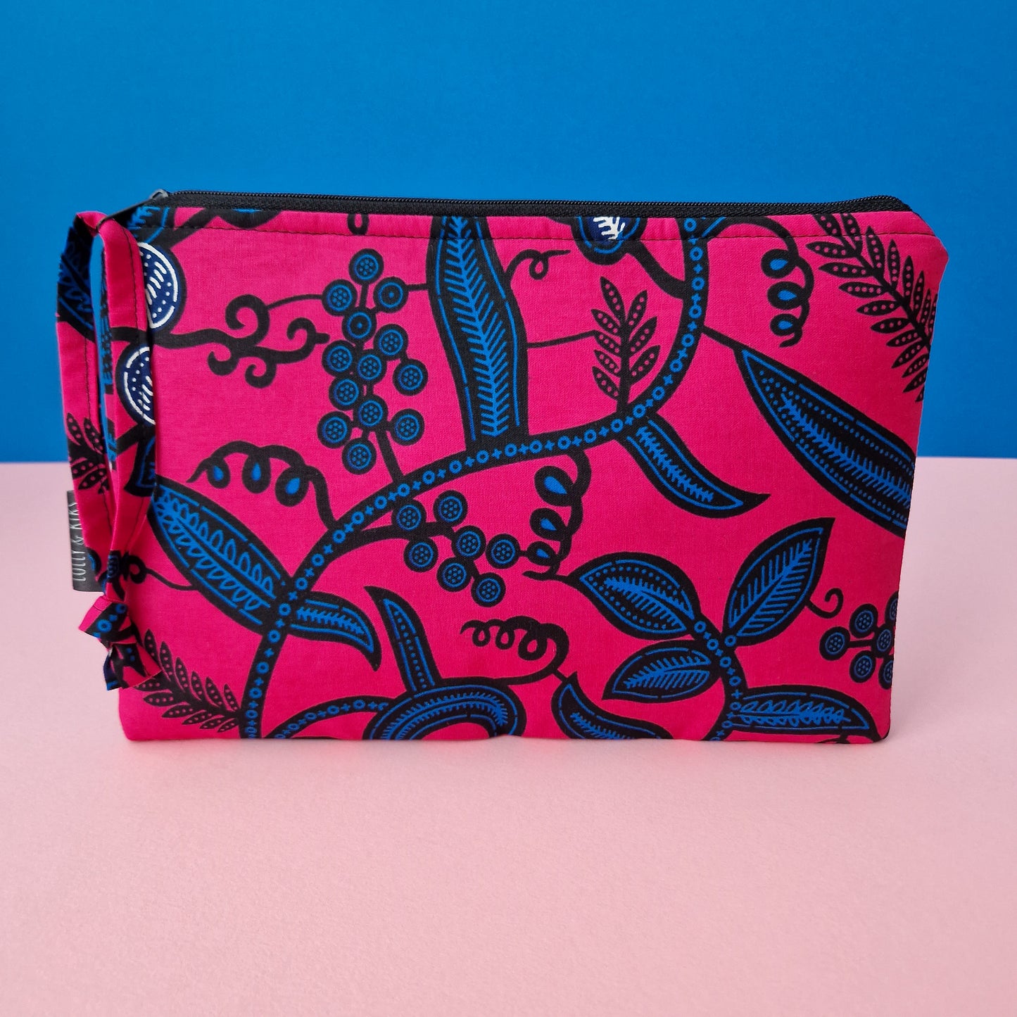 Large African Print Zip Pouch | Omolara Print