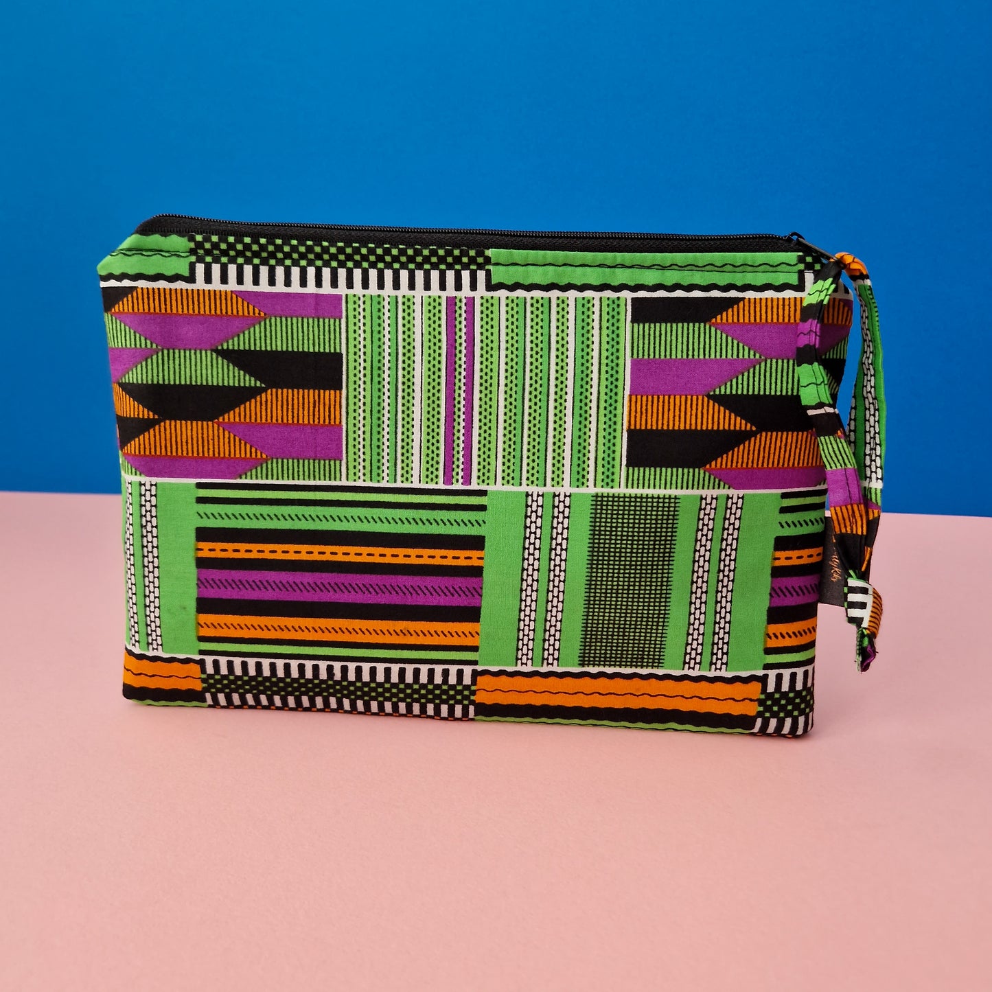 Large African Print Zip Pouch | Kofi Print