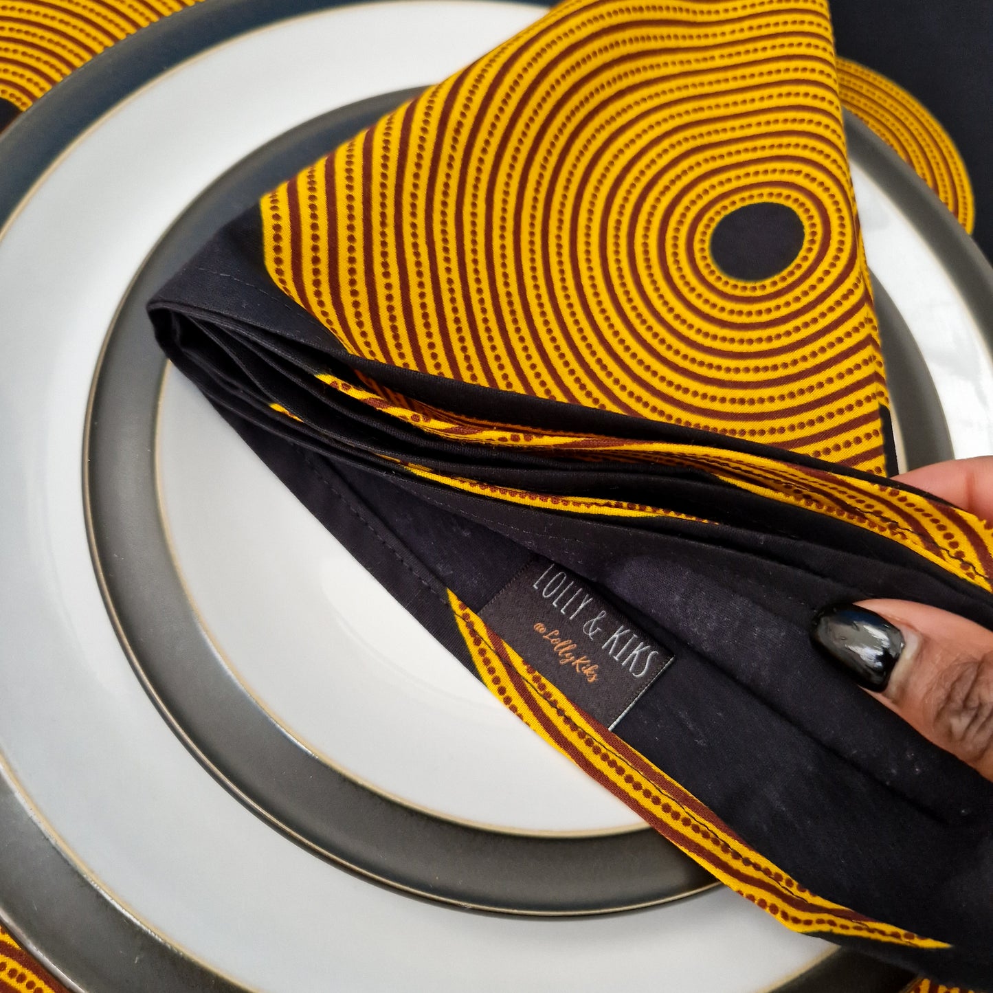 Large African Print Napkins | x1 Tunde Print