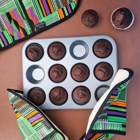 African Print Oven Gloves | Kofi Print