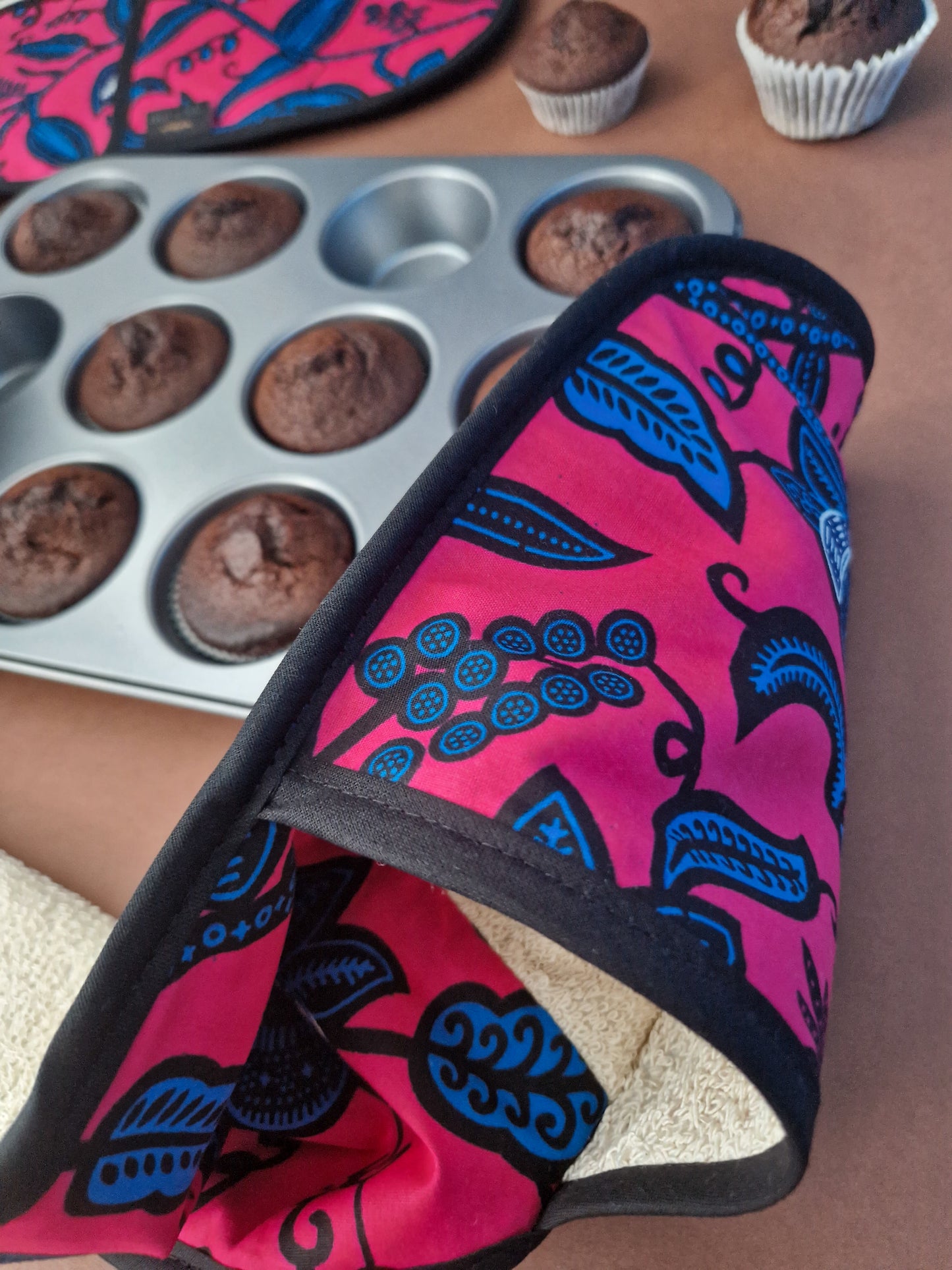 African Print Oven Gloves | Omolara Print