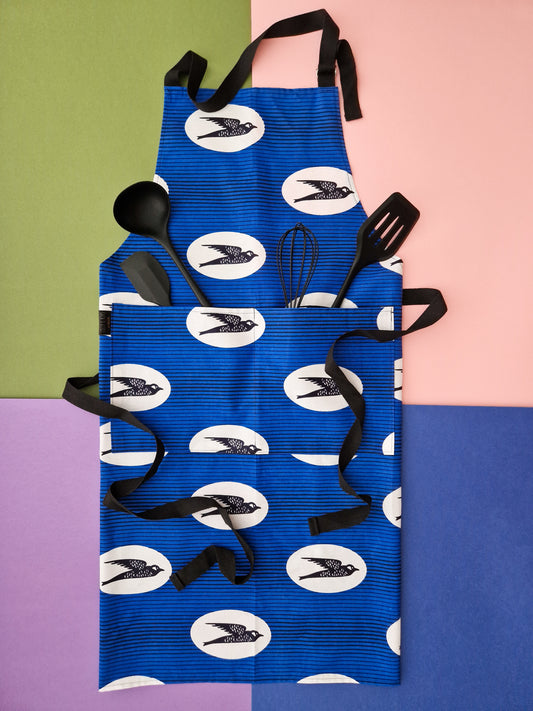 African Print Apron | Iyara Blue Print