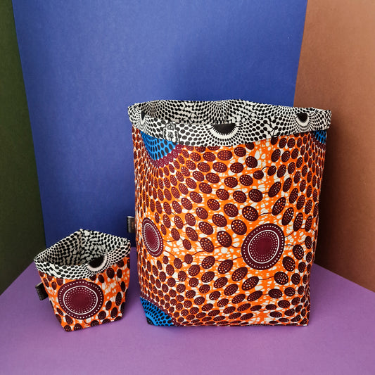 African Print Fabric Basket | Oba Print