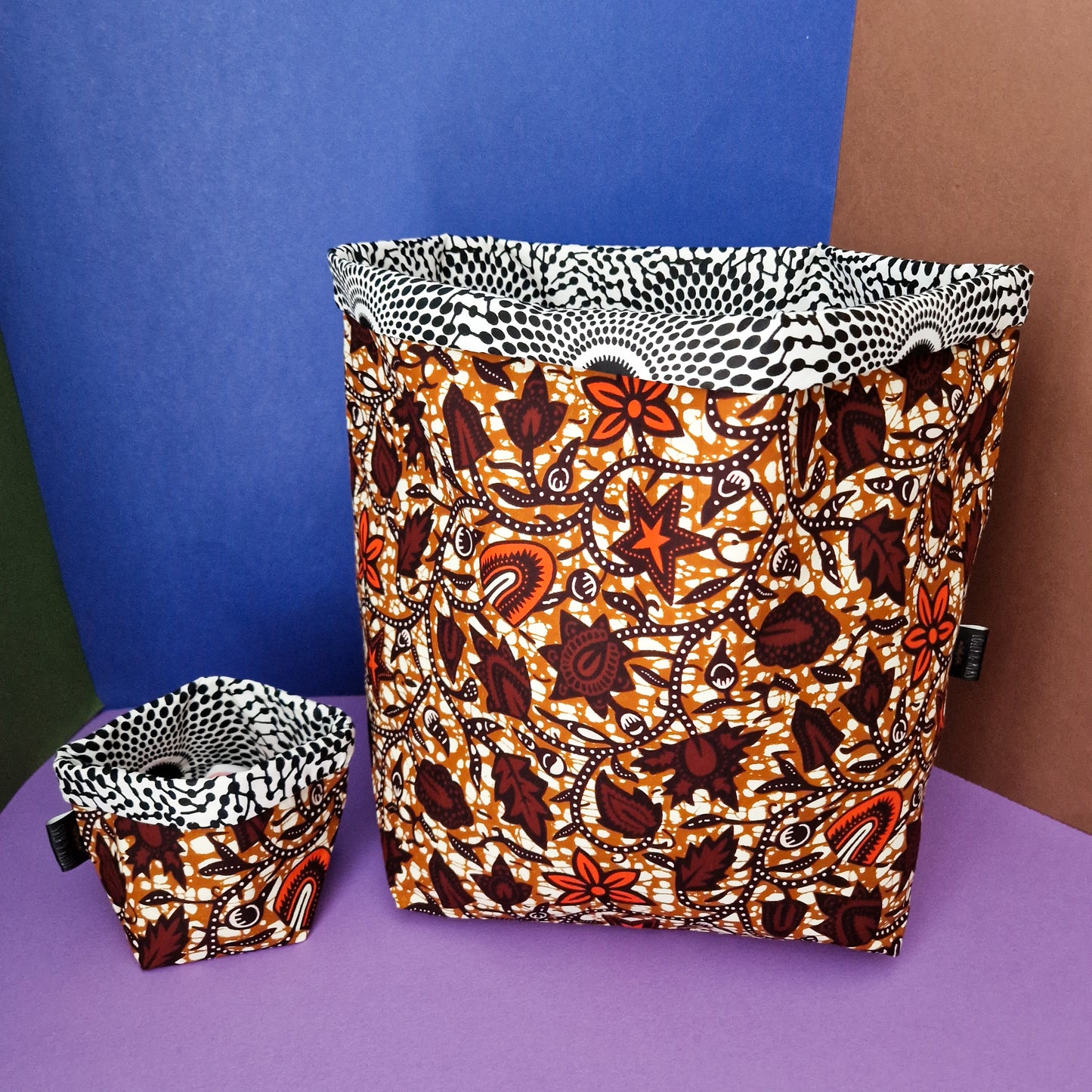 African Print Fabric Basket | Kwesi Print