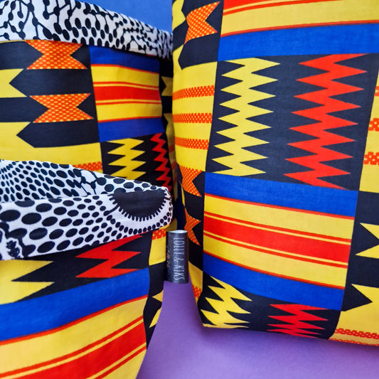 African Print Fabric Basket | Kojo Print