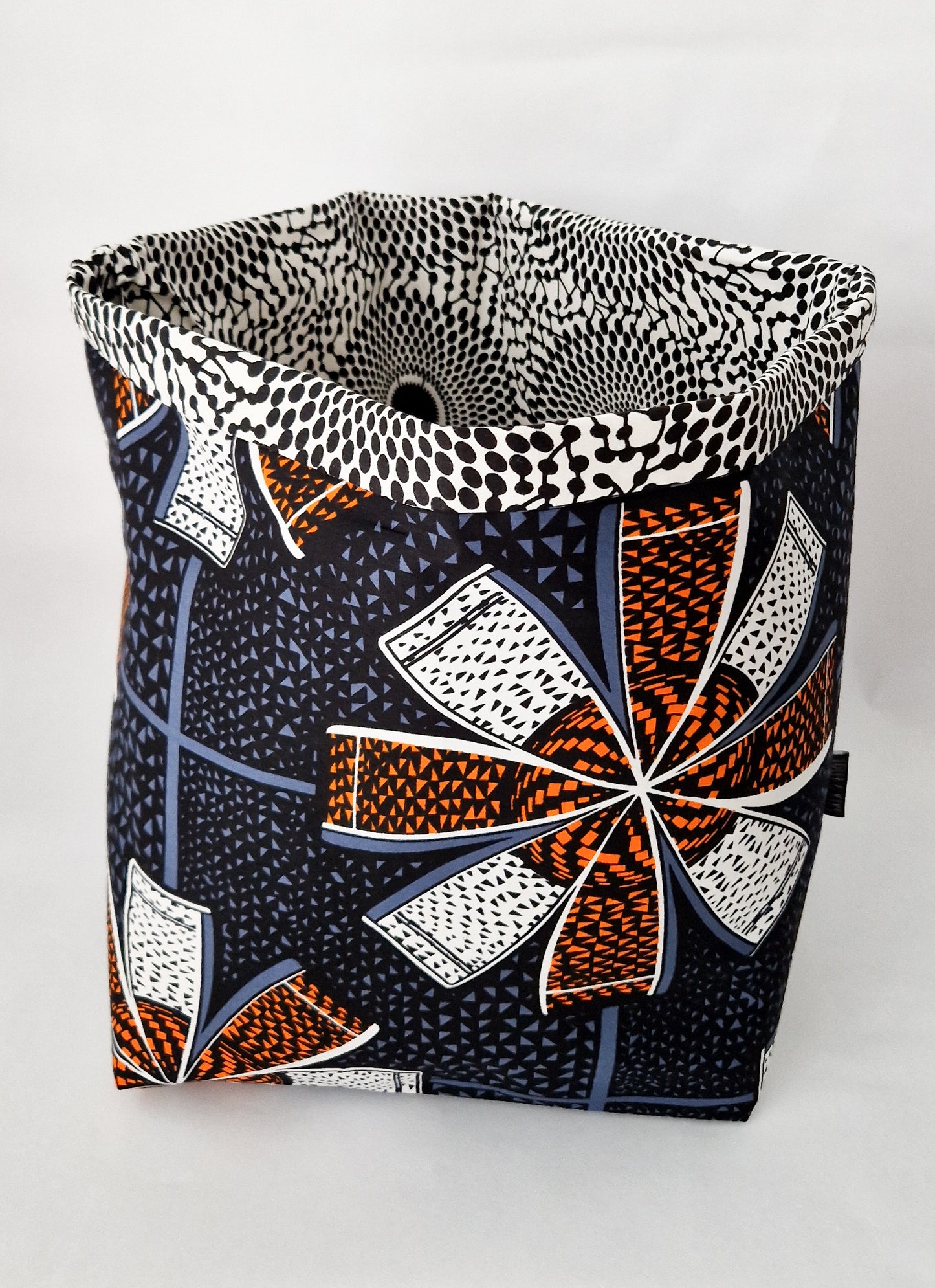 African Print Fabric Basket | Deji Print