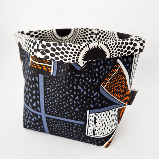 African Print Fabric Basket | Deji Print