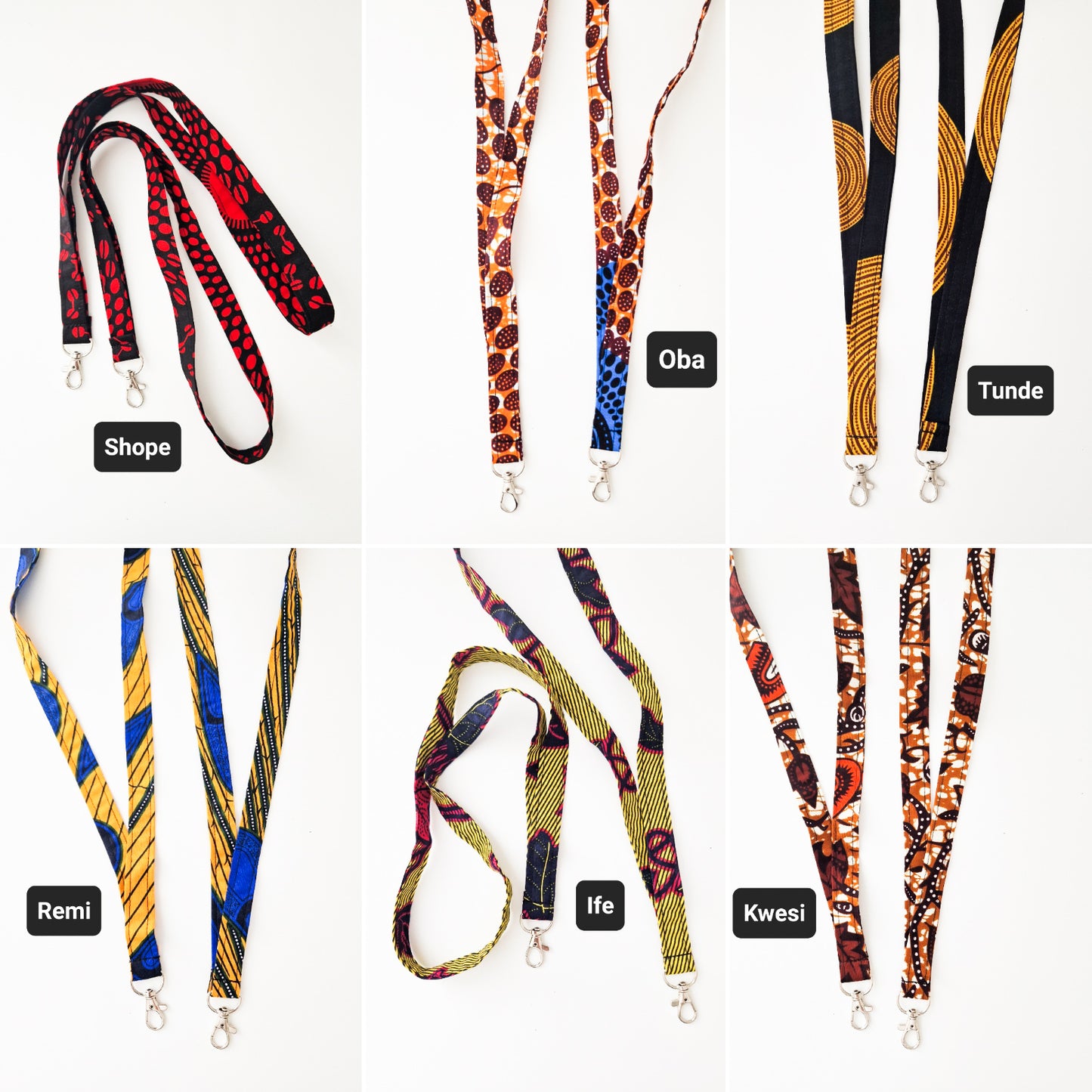African Print Lanyard x1 | Choose Your Wax Print
