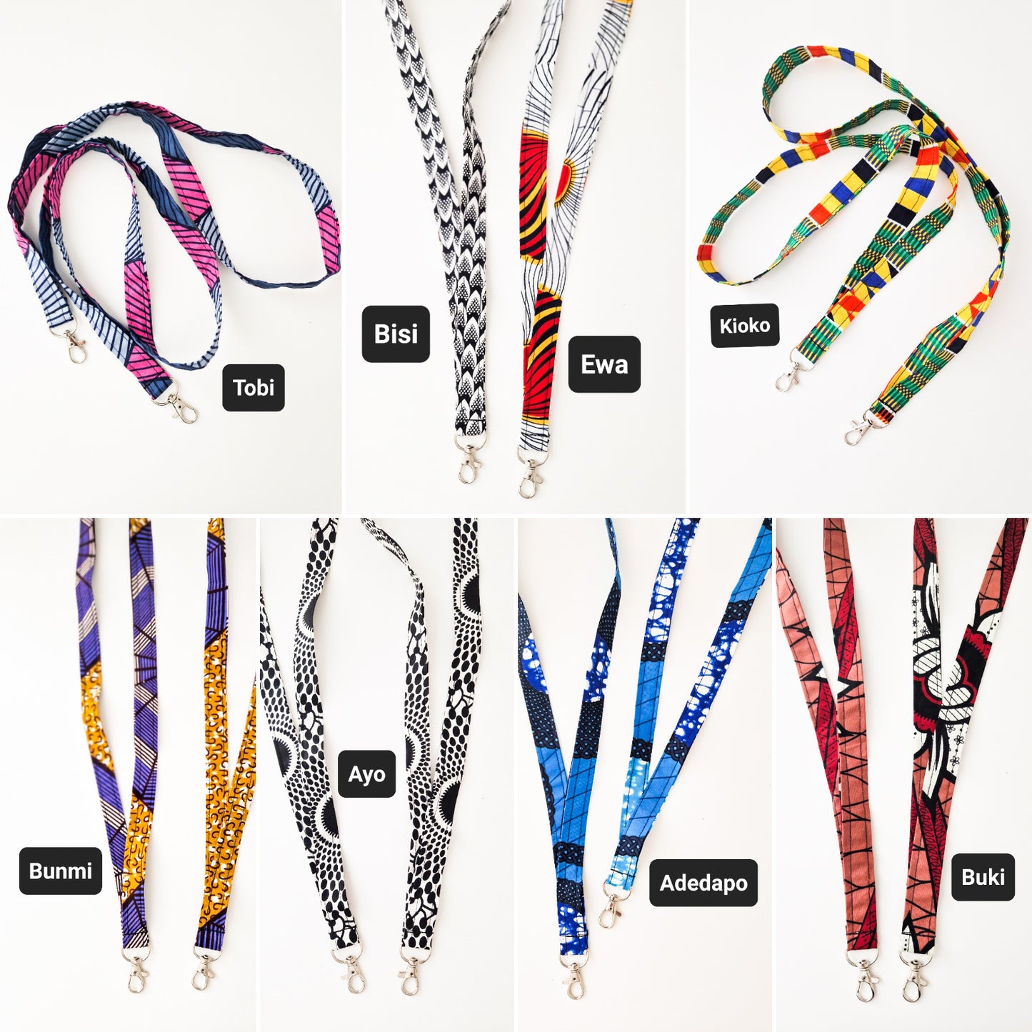 African Print Lanyard x1 | Choose Your Wax Print