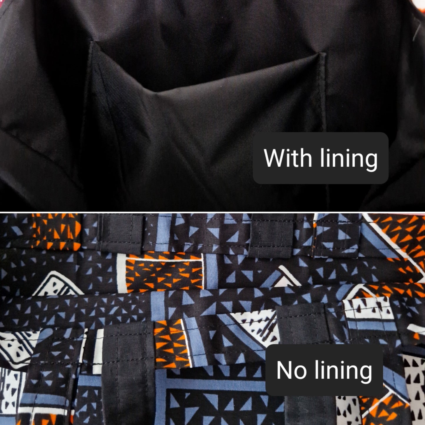 African Print Tote Bag | Deji Print