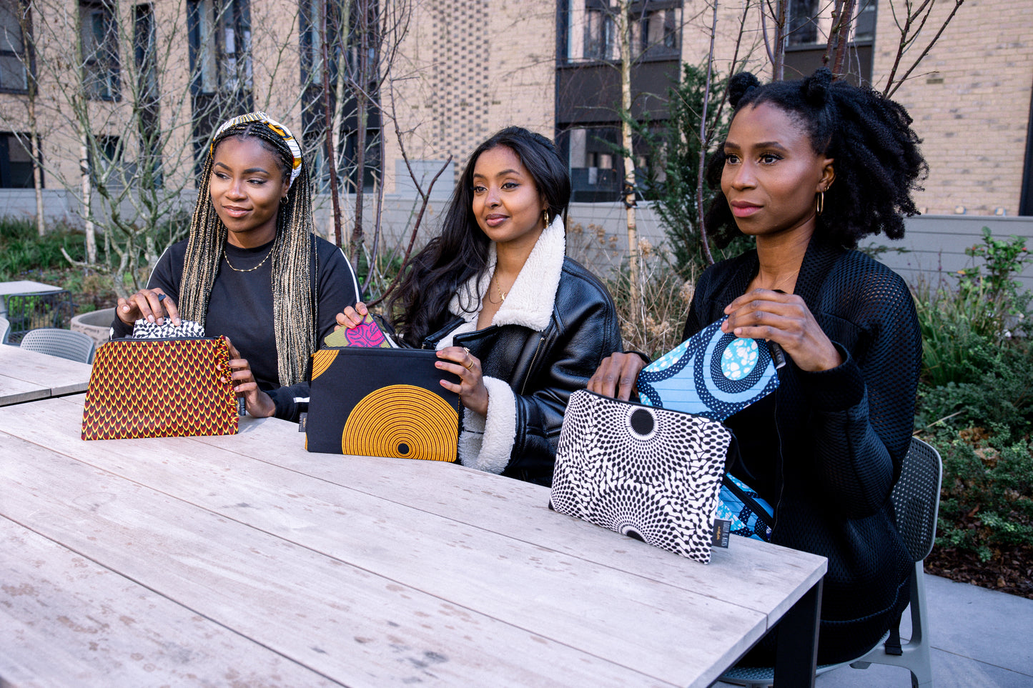 Large African Print Zip Pouch | Ayo Print