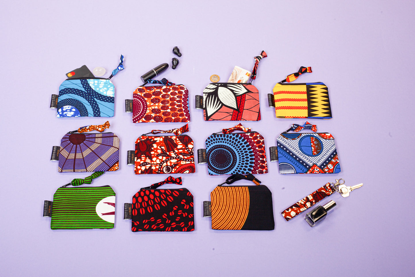 Mini Zip Pouch | Tunde Print