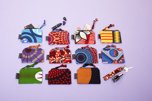 Mini Zip Pouch | Tunde Print