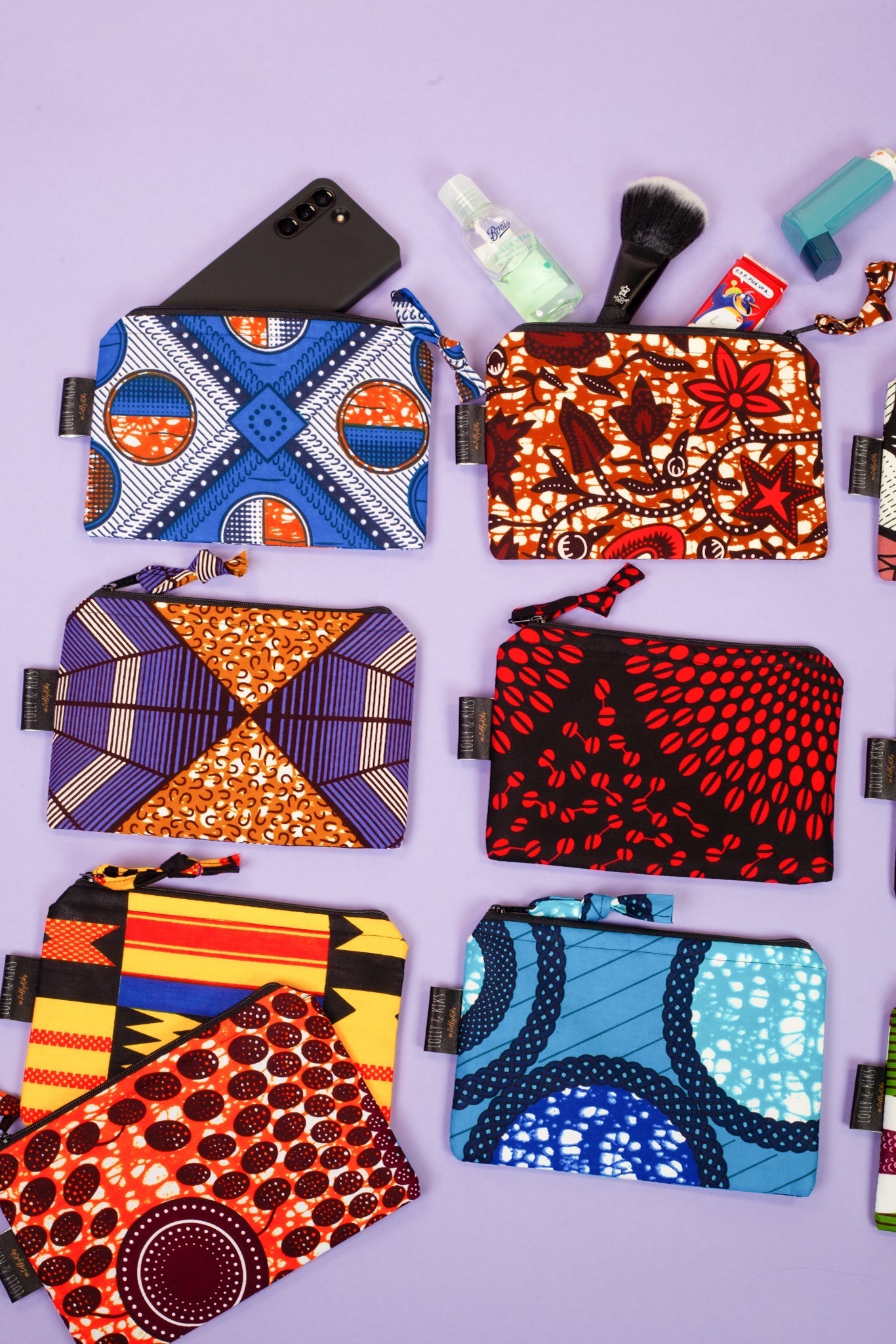 Small Zip Pouch | Kwesi Print