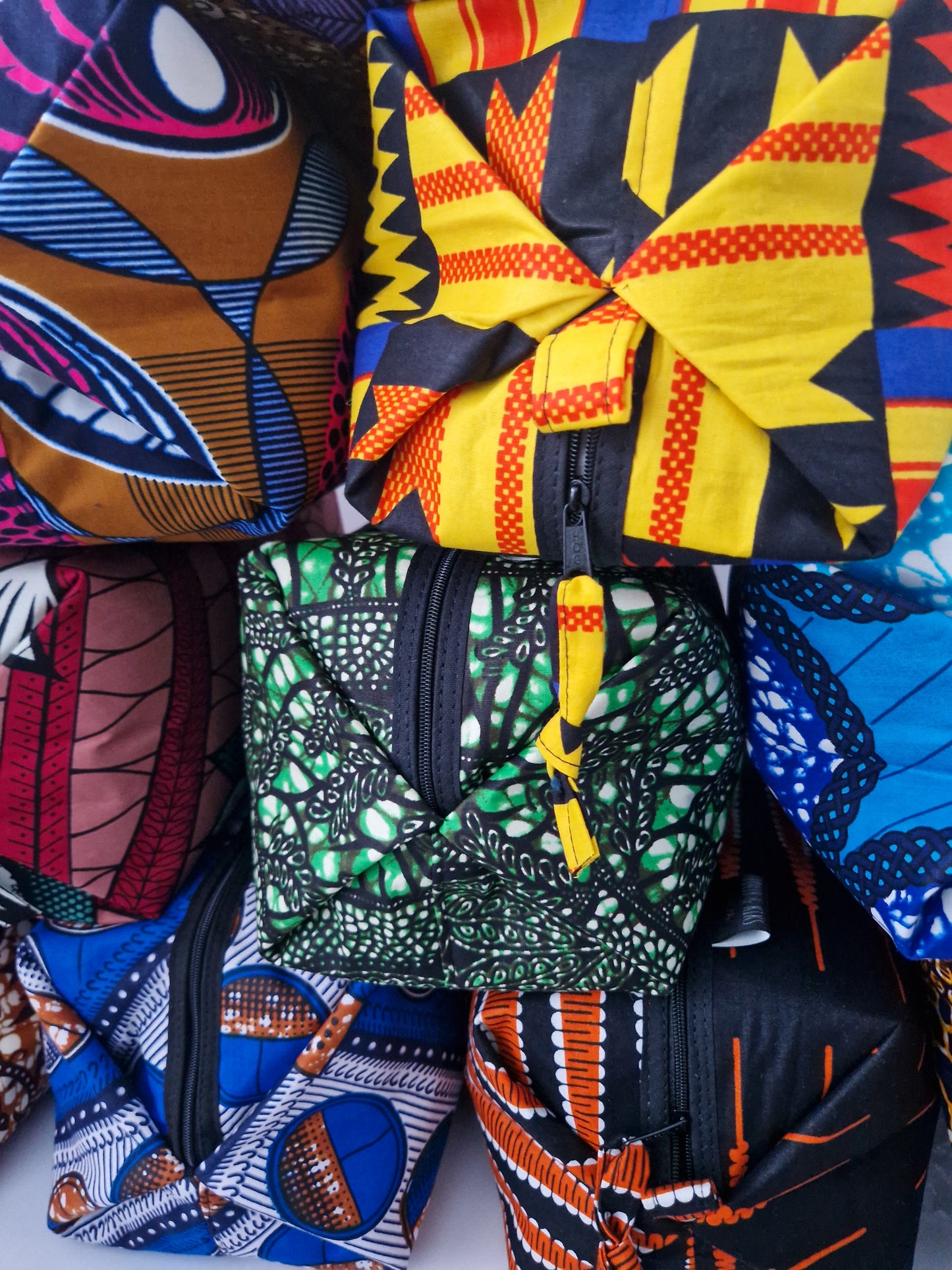 African Print Toiletry Wash Bag | Kojo Print