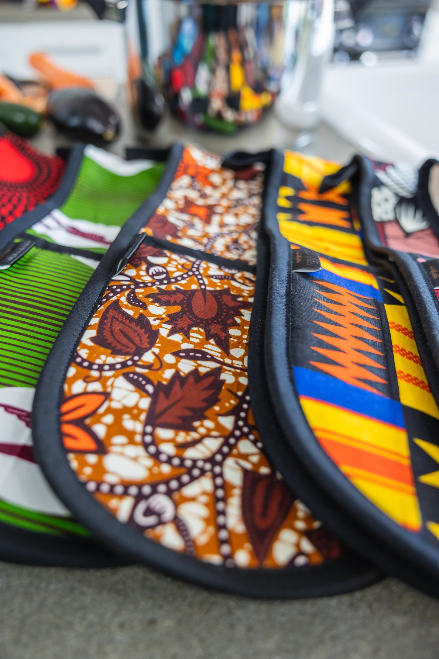 African Print Oven Gloves | Kojo Print