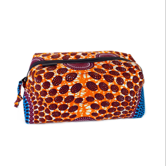 Large African Print Toiletry Wash Bag | Oba Print