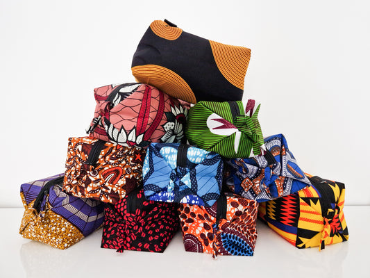 Large African Print Toiletry Wash Bag | Oba Print