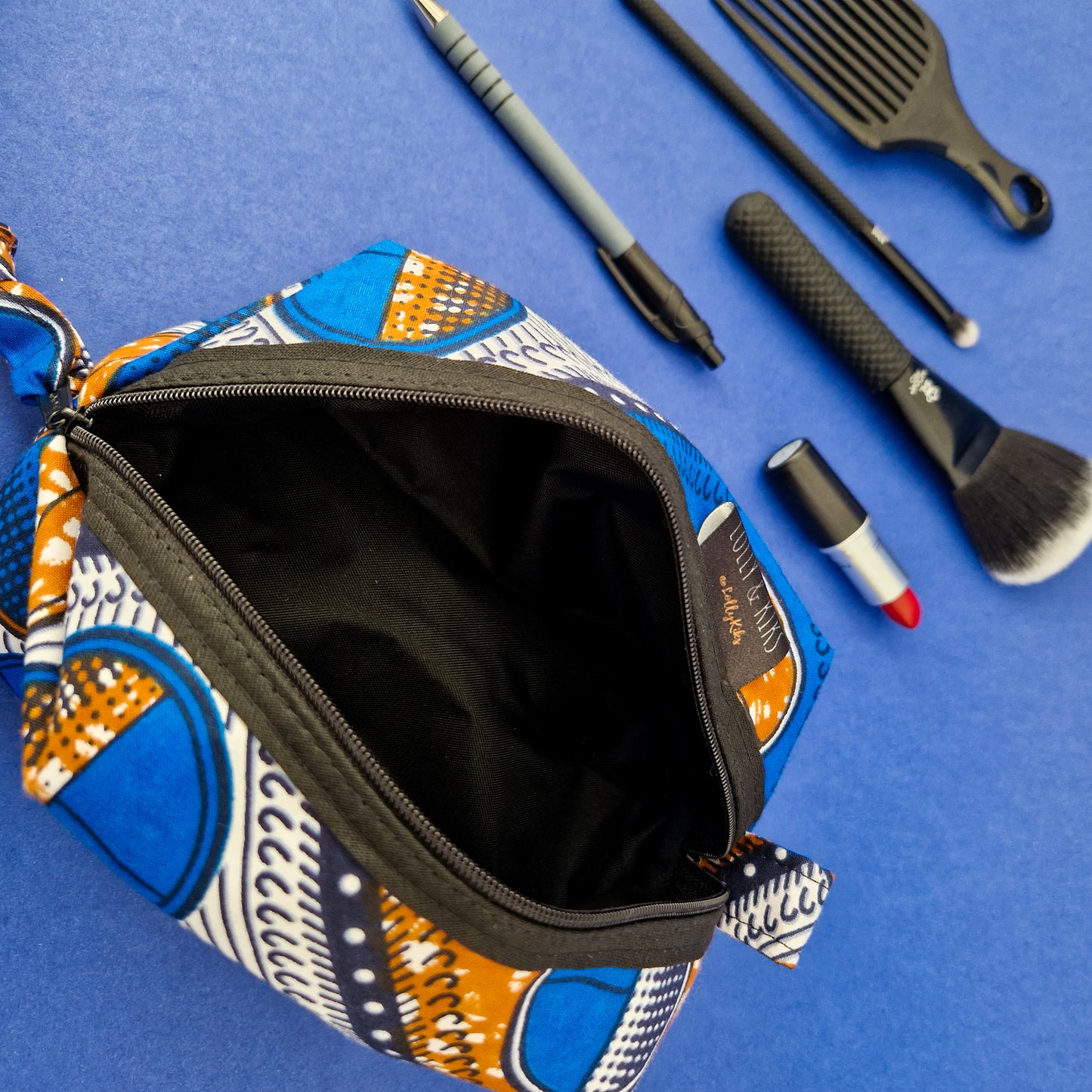 African Print Cosmetic Bag | Bolande Print