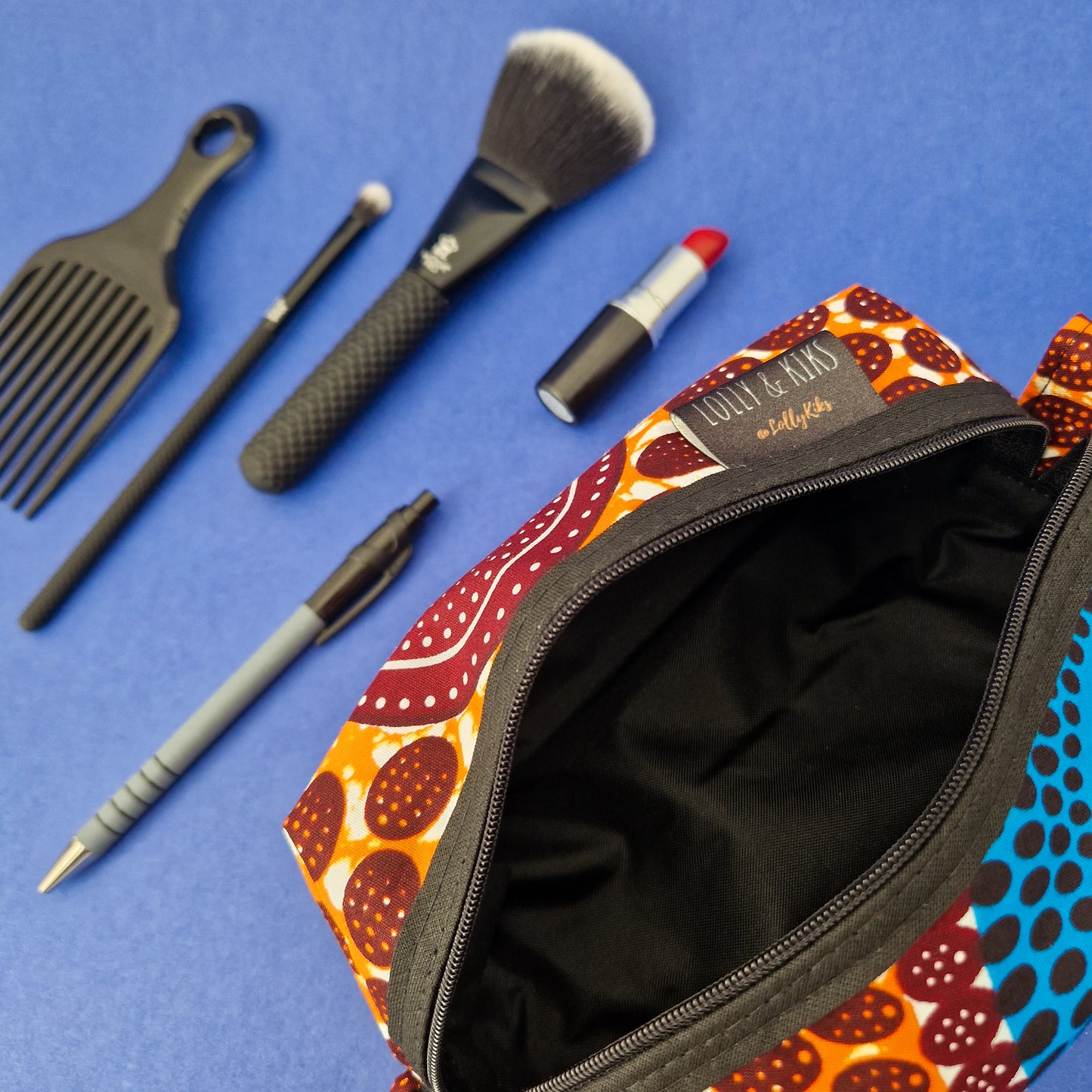 African Print Cosmetic Bag | Oba Print