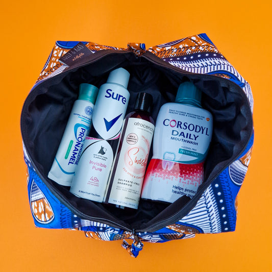 African Print Toiletry Wash Bag | Bolande Print